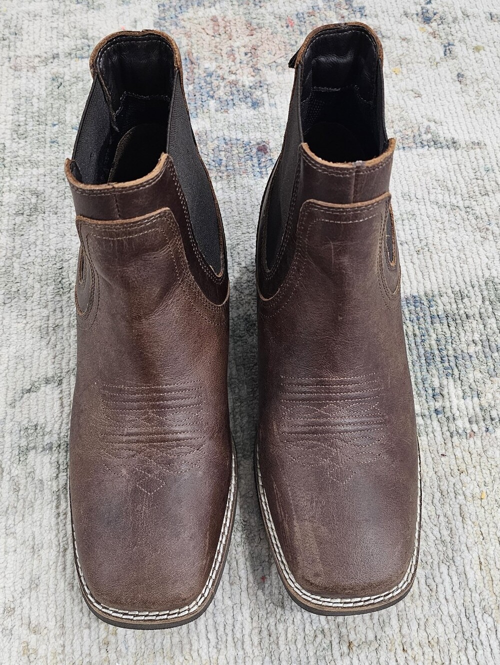 Roper Men's Magnum Chelsea Ankle Boots- Broad Square Toe Size 7.5 D